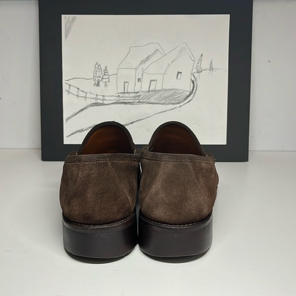 GUCCI Horsebite Brown Loafers With Rubber Soles Men’s Size 9D - Picture 4 of 16